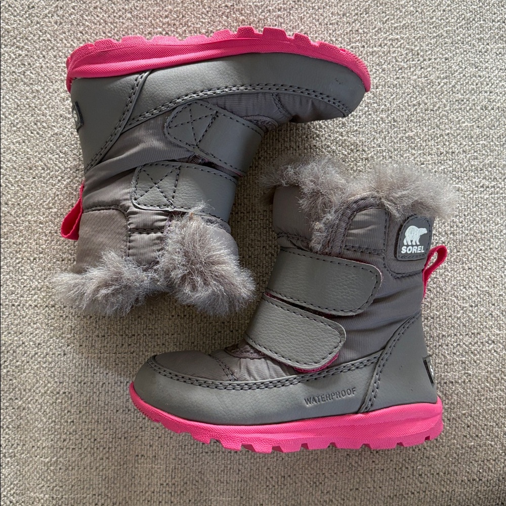 Sorel Kids Boots Gray and Pink